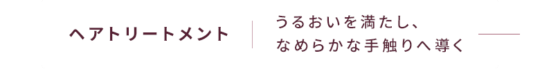 ヘアトリートメント